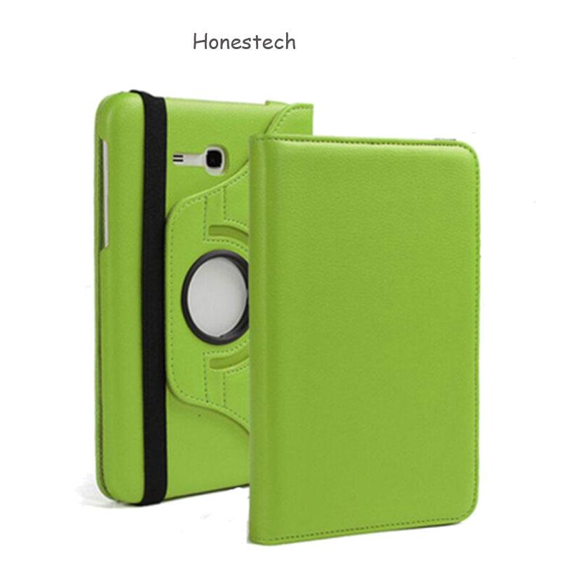 1 Pc/lot PU Kulit 360 Rotating Case Berdiri Smart Cover Magnetic Case untuk Samsung Galaxy Tab 3 Lite 7.0 T110 T111 Multi-Warna