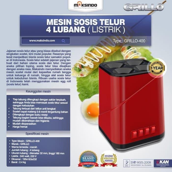 Best Seller!! Mesin Sosis Telur Sostel 4 Lubang Maksindo - ready stock