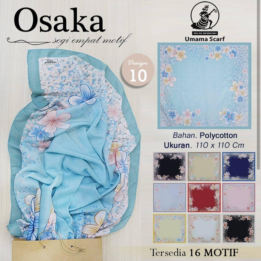 Hijab Segi Empat Motif Bunga Umama scraf / Jilbab Segi Empat Motif / Kerudung Segi Empat Motif /Hijab Segi Empat Umama scarf osaka