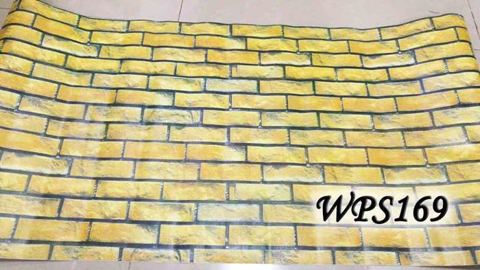 PROMO WALLPAPER STICKER WPS169 BURN BRICK BATA BAKAR WALPAPER STIKER DINDING TERLARIS