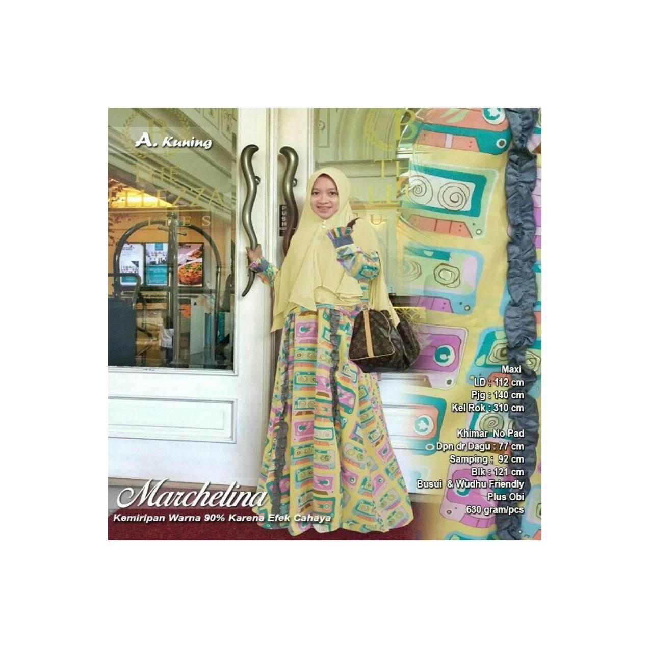 Promo Termurah Bergo Syari 119180 MARCHELINA KUNING