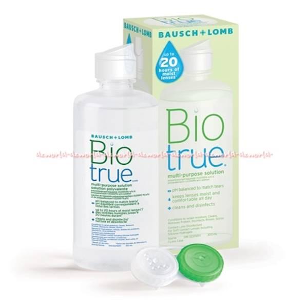 Bio True Bausch+Lomb Pembersih Softlens Perawatan Lensa Kontak 300Ml