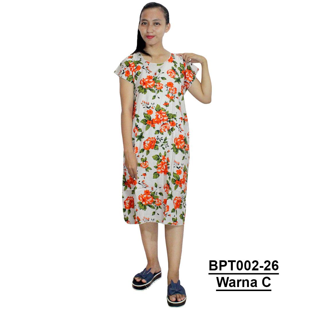 Midi, Daster Midi, Dress Santai, Baju Tidur, Piyama, Atasan Batik (BPT002-26) Batikalhadi Online