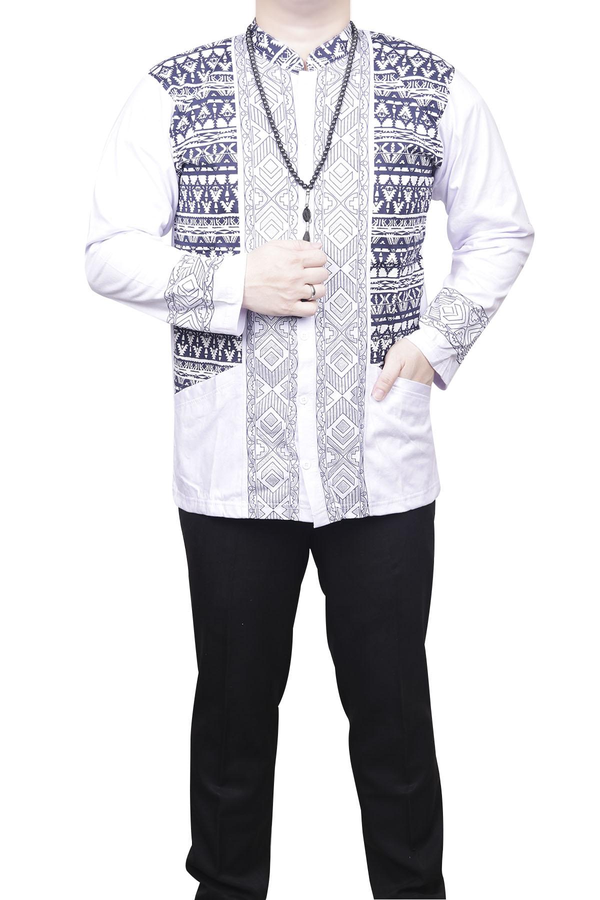 Quincy - Baju Koko Musim Kombinasi Batik 2018