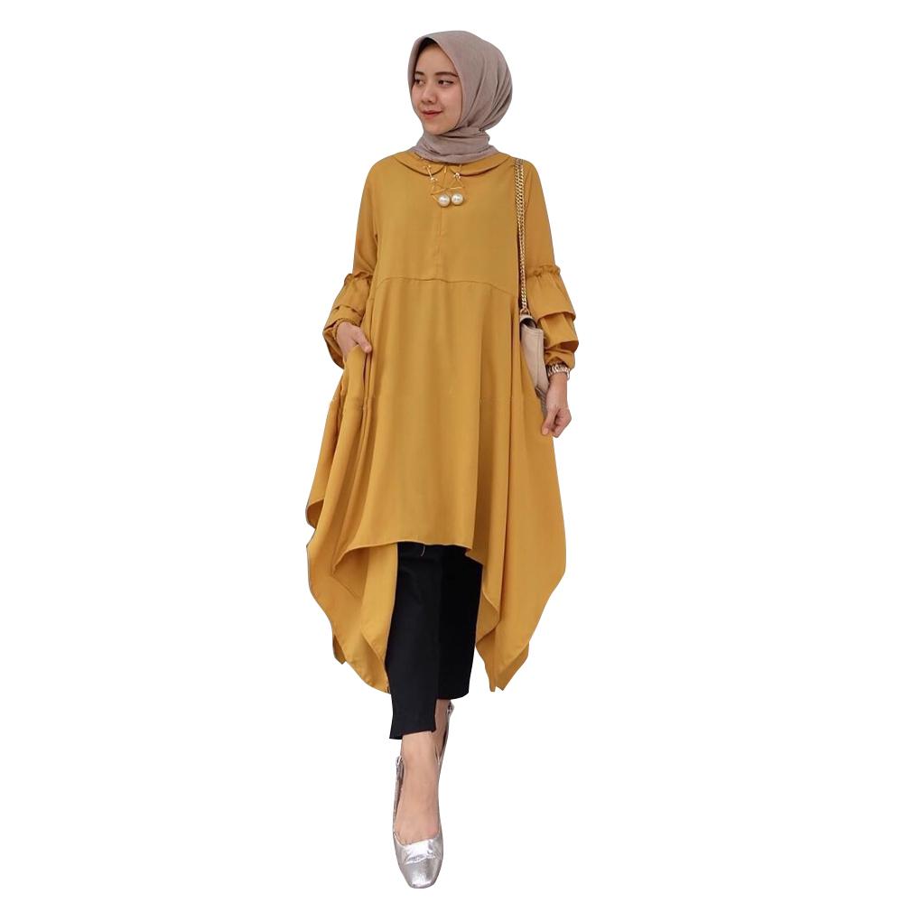 Tunik Lovita / Blus Lovita / Blouse Muslim / Atasan Wanita Long Top Lovita