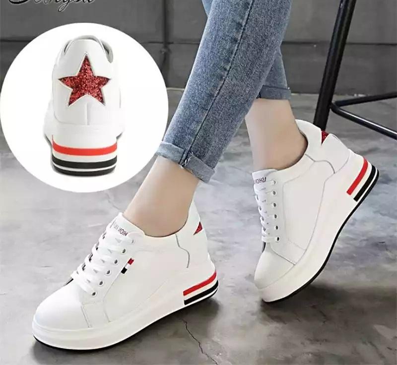 Termurah Sepatu Boots kets ID89 New Putih Bintang- ITSs