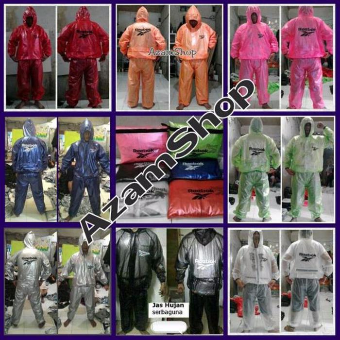 Jaket+celana Sauna Suite Reebok Multifungsi Jas Hujan