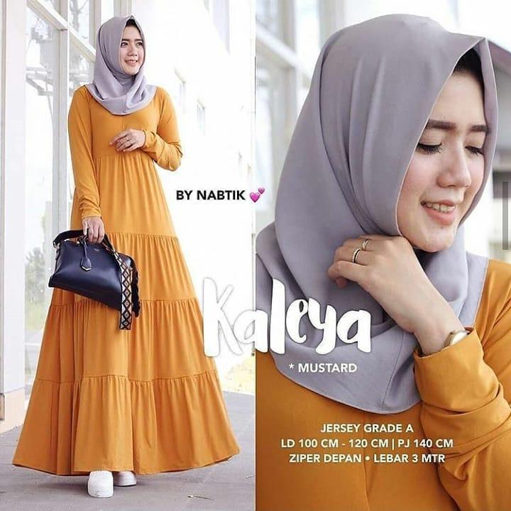 Baju Muslim Original Gamis Kaleya Dress Baloteli Baju Terusan Gamis Wanita Casual Baju Terbaru 2018 Panjang Gaun Wanita Modis Syari Baju Muslim Modern