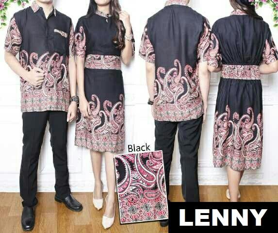 Couple LENNY Baju Kemeja + Dress - kemeja pria Lengan Panjang Katun terbaru / kemeja pria Lengan Panjang Katun berkualitas / kemeja pria Lengan Panjang Katun keren / kemeja pria Lengan Panjang Katun bagus / kemeja pria casual
