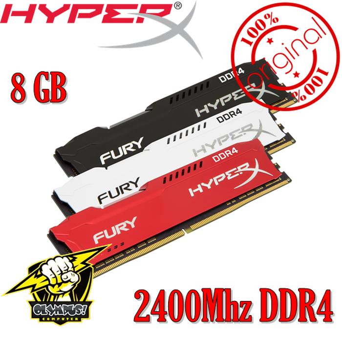 RAM PC GAMING Kingston HyperX FURY 8GB DDR4-2400 CL15 288-pin UDIMM