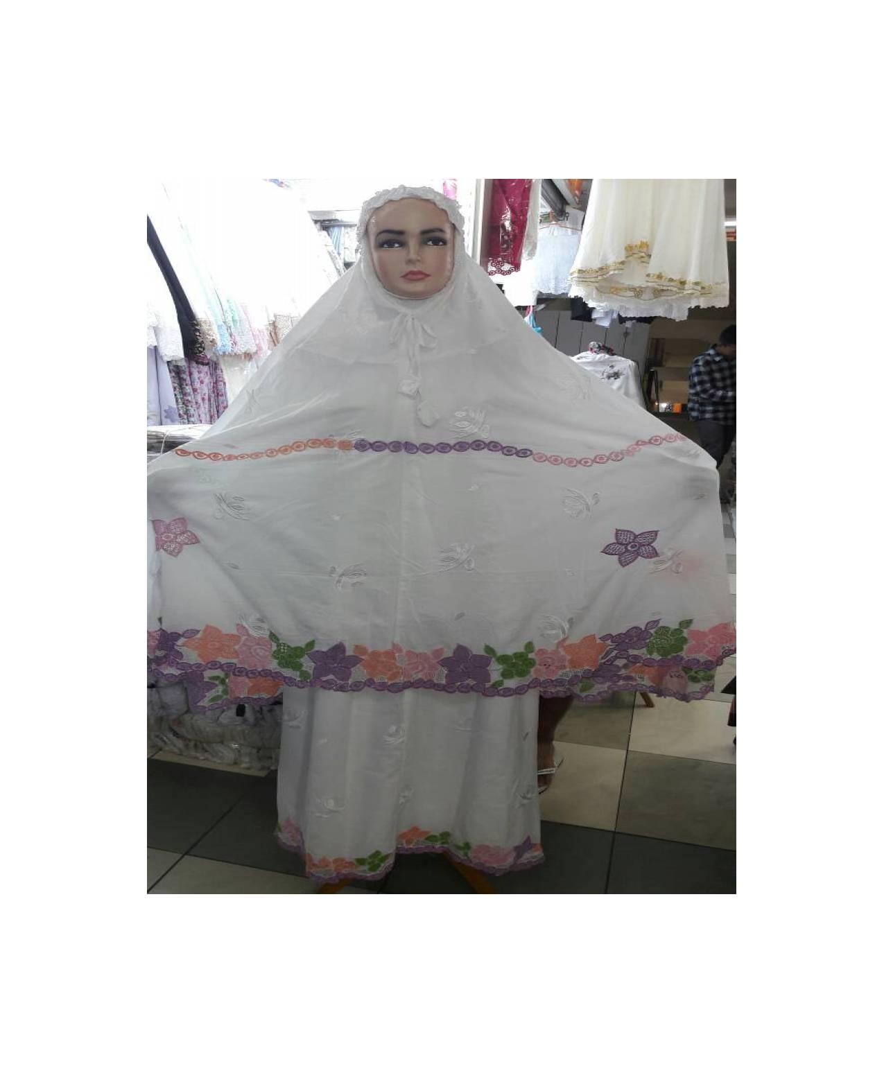 mukena sutra kerancang padang