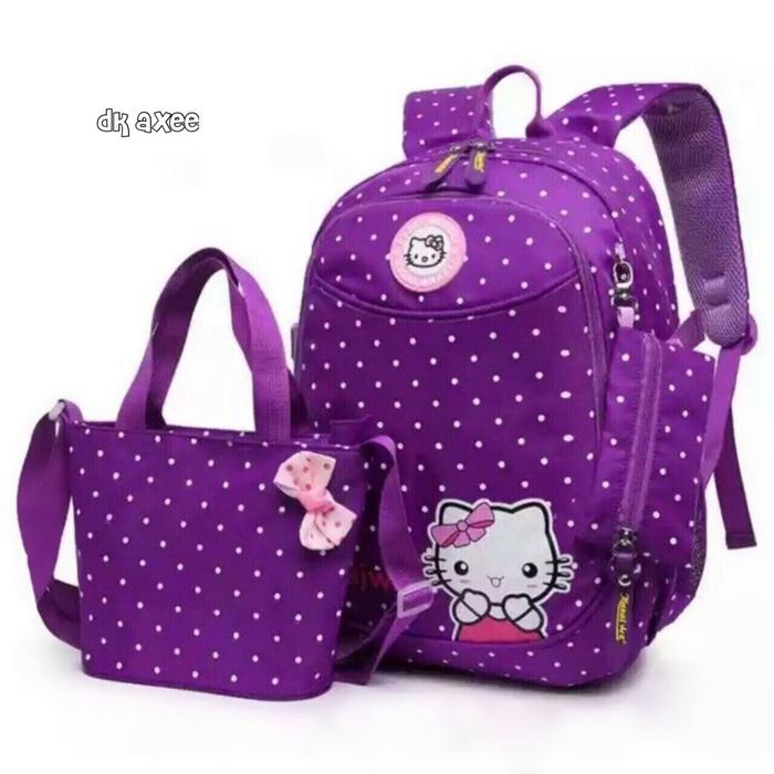 Tas Ransel Hello kitty / anak sekolah 3in1 termurah handmade bandung