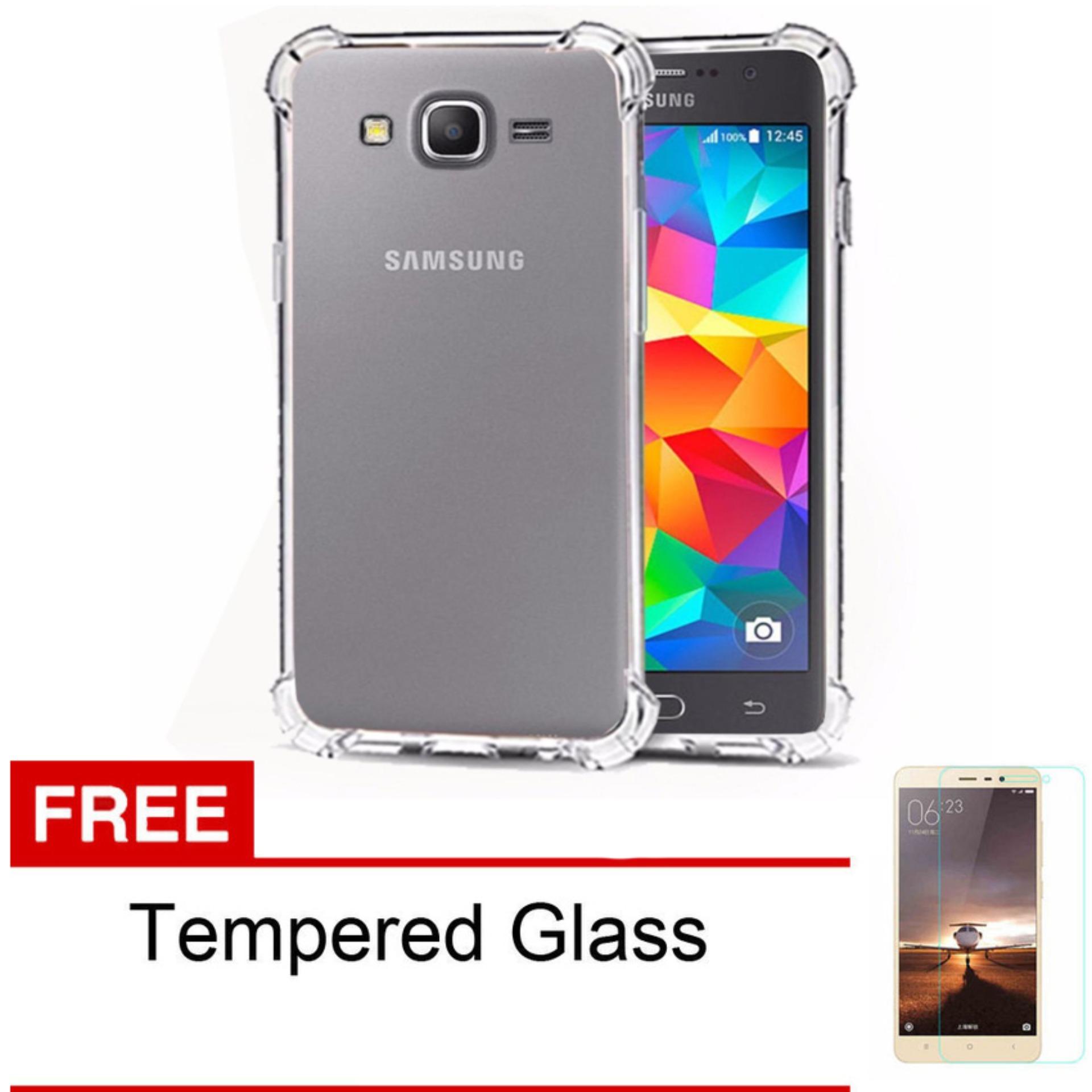 Jak Shop Soft Case Anti Crack / Anti Shock Case Samsung Galaxy J2 Prime Kualitas Gred A Bonus Tempered Glass