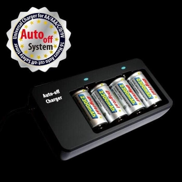 Vanson Auto Off Universal Charger V639 For AA / AAA / C / D / Kotak 9V