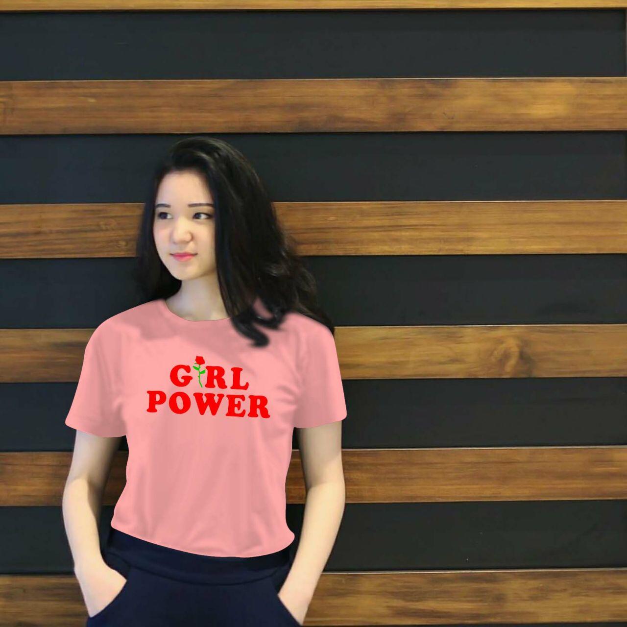XV Kaos Wanita tee POWER ROSE GIRL / T-shirt Distro Wanita / Baju Atasan Kaos Cewek / Tumblr Tee Cewek / Kaos Wanita Murah / Baju Wanita Murah / Kaos Lengan Pendek / Kaos Oblong / Kaos Tulisan