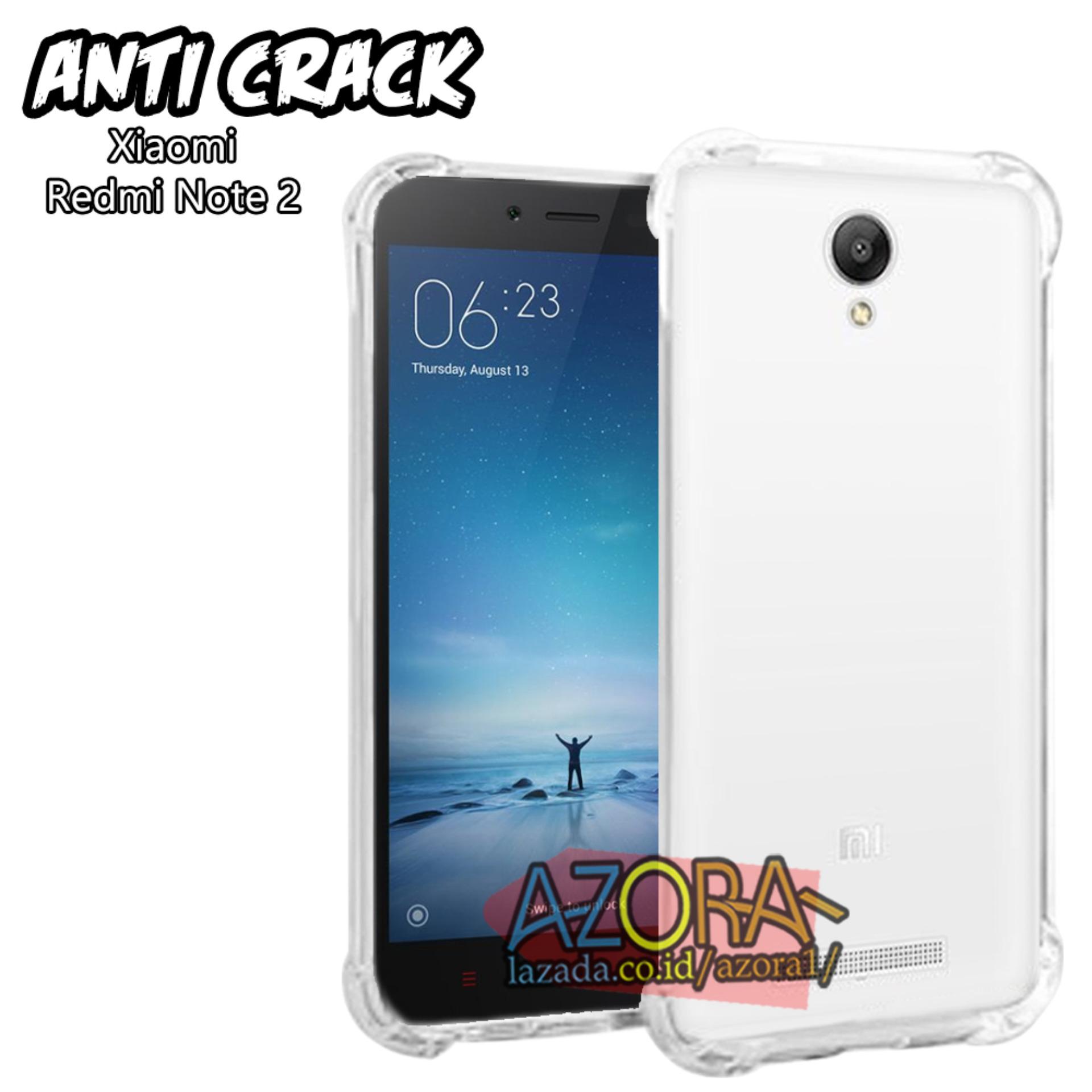 Case Anti Crack Xiaomi Redmi Note 2 Ultra Thin Anti Shock Jelly Silikon Shockproof Softcase Azora - Bening