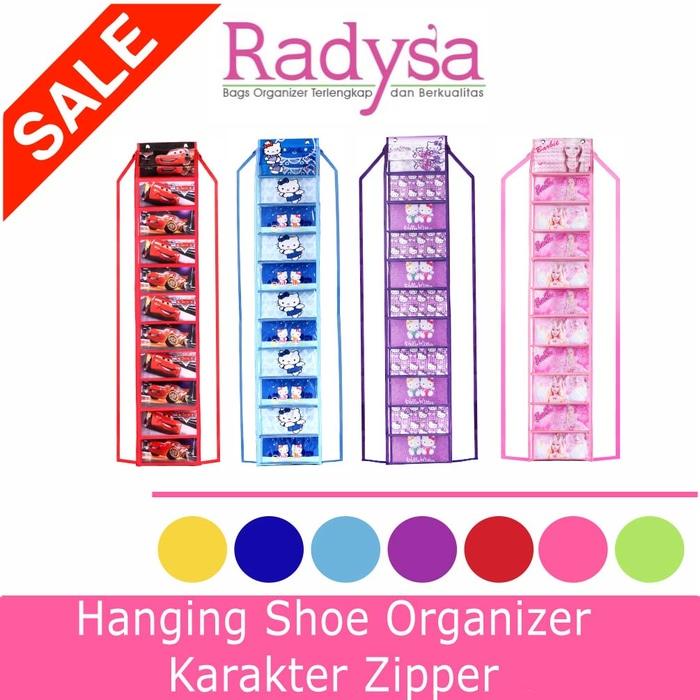 promo Paket Hemat Rak Tas dan Rak Sepatu Hello Kitty Resleting original