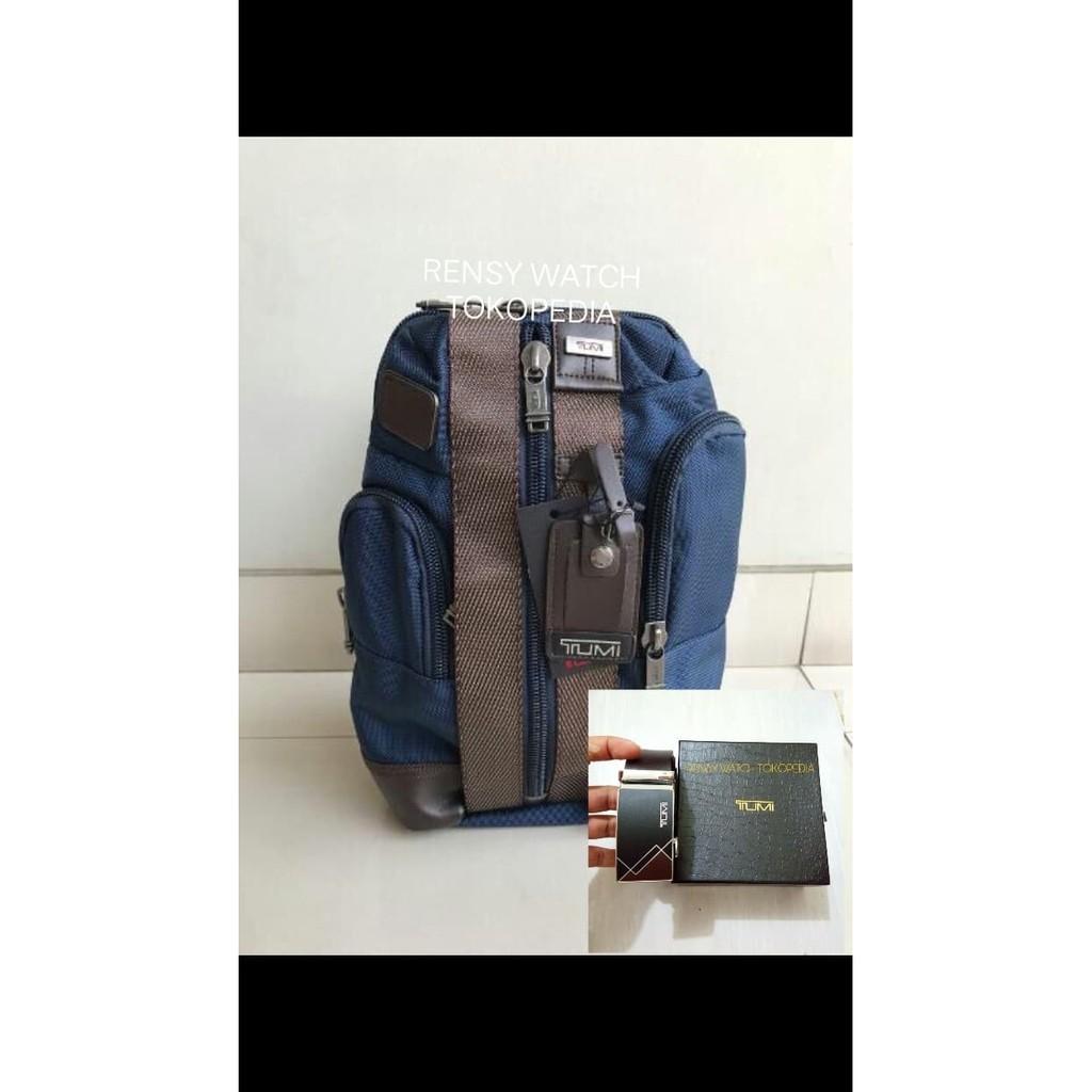 TAS SLING BAG TUMI SARATOGA MIROR + GESPER TUMI KULIT