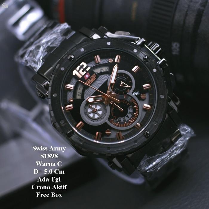 Jam tangan Original Swiss Army -SA9004-Strap Rantai