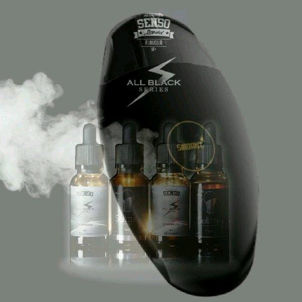 PAKET KEBUL SMOANT S8 STARTER KIT & LIQUID SENSO ALL BLACK 30ML