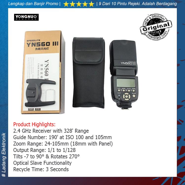 Yongnuo Flash YN-560 III For Canon / Nikon Flash Kamera
