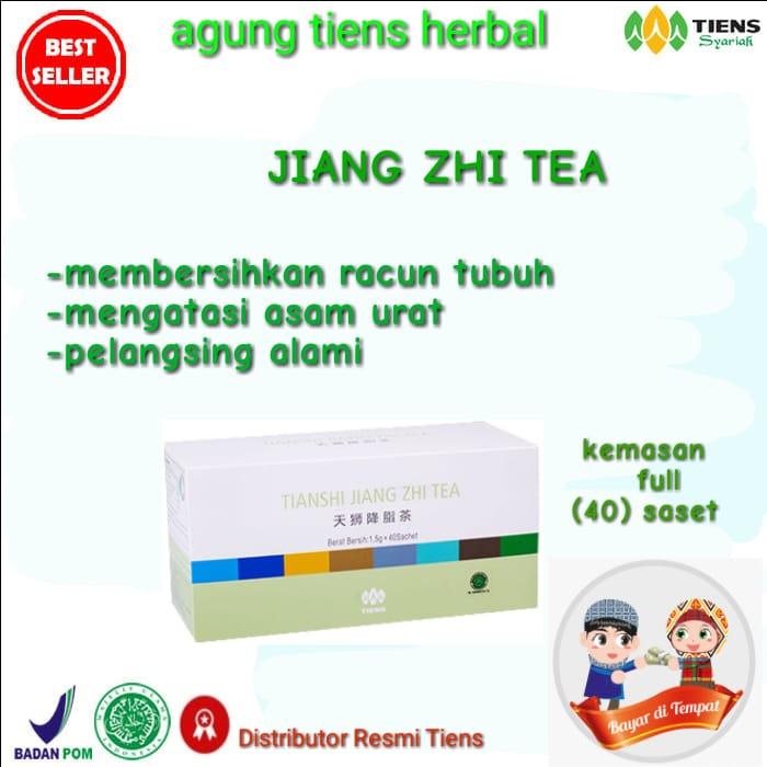 Tiens Jiang Zhi Tea Pelansing Alami Herbal Original Tiens terbaik,promo kemasan 40 saset