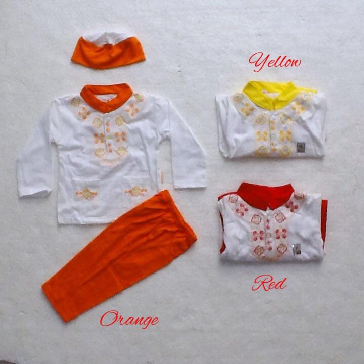 Baju muslim setelan koko peci anak bayi laki laki