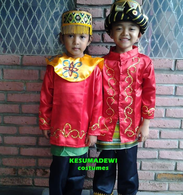 Terbaru! Aceh Pria Sd1-3| Baju Adat Kostum Karnaval Pentas Seni Anak Daerah - ready stock
