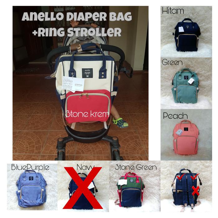 Anello Diaper Bag Tas Perlengkapan Bayi Tas popok bayi - Cek Stock
