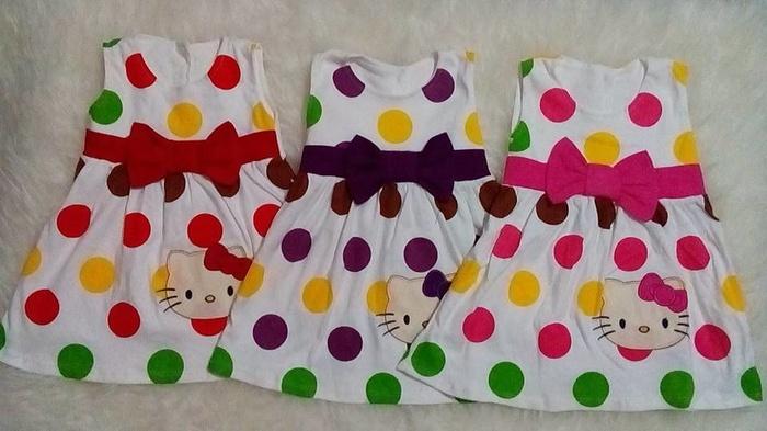 Baju bayi/ dress bayi motif kartun lucu - baju gamis anak perempuan terbaru / baju gamis anak perempuan termurah / baju gamis anak perempuan berkualitas / baju anak / baju gamis / baju keren / baju muslim anak perempuan / baju lebaran