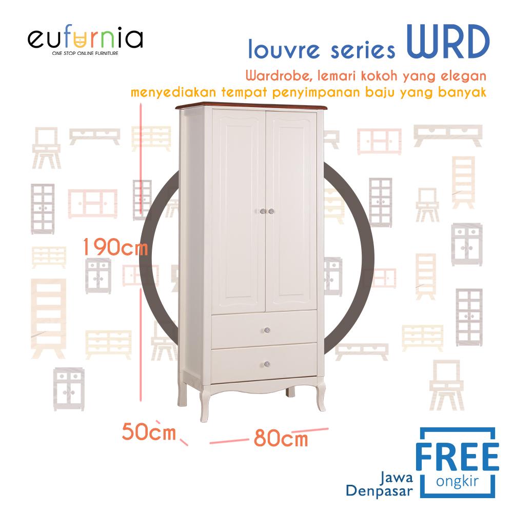 Eufurnia Olympic Louvre Seires Wardrobe Lemari Baju European Style - WRD 0871133