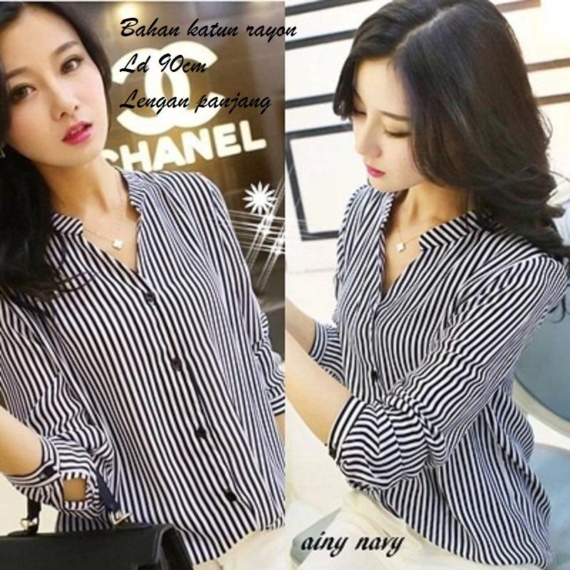Premierfashionstore Atasan Wanita / Blouse / Kemeja / Tops / Sabrina - Salur