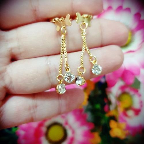 anting kupu2 mata cantik xuping gold
