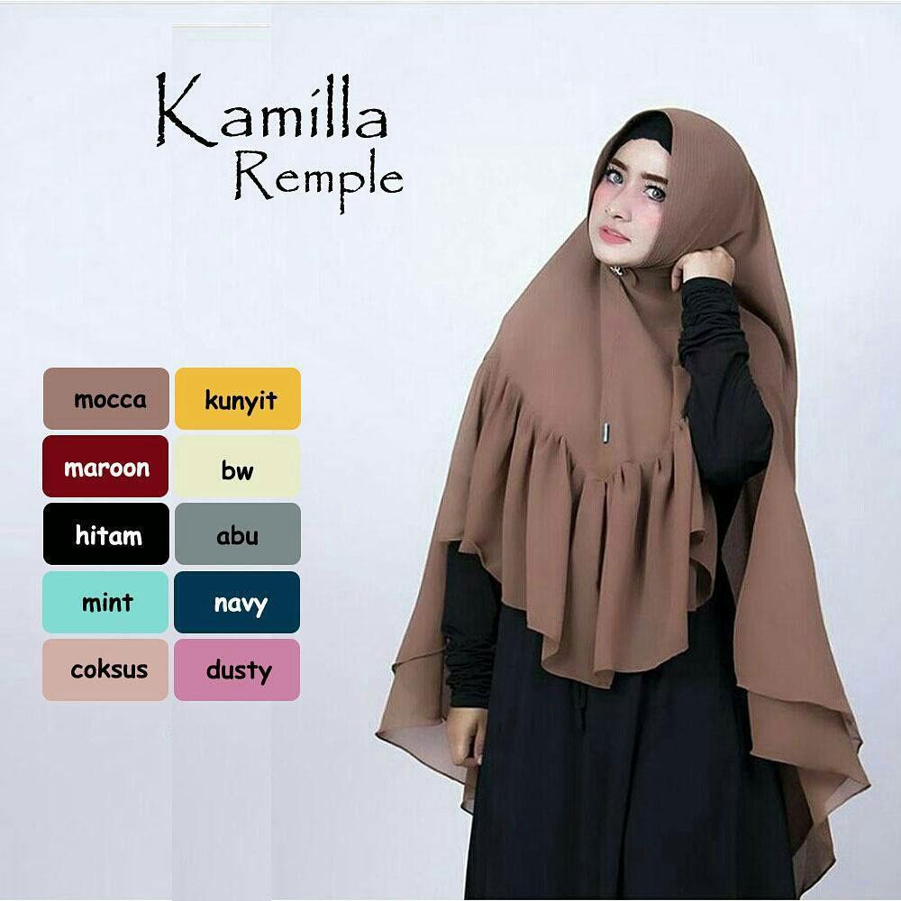 Jilbab Instan Murah Kamila Rempel / Pashmina Instan / Hijab Syari / Grosir Jilbab / Murah Wanita