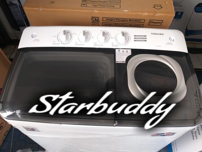 Harga Diskon!! Toshiba Mesin Cuci 2 Tabung Vh-H75Mn 7.5Kg - Jabodetabek - ready stock