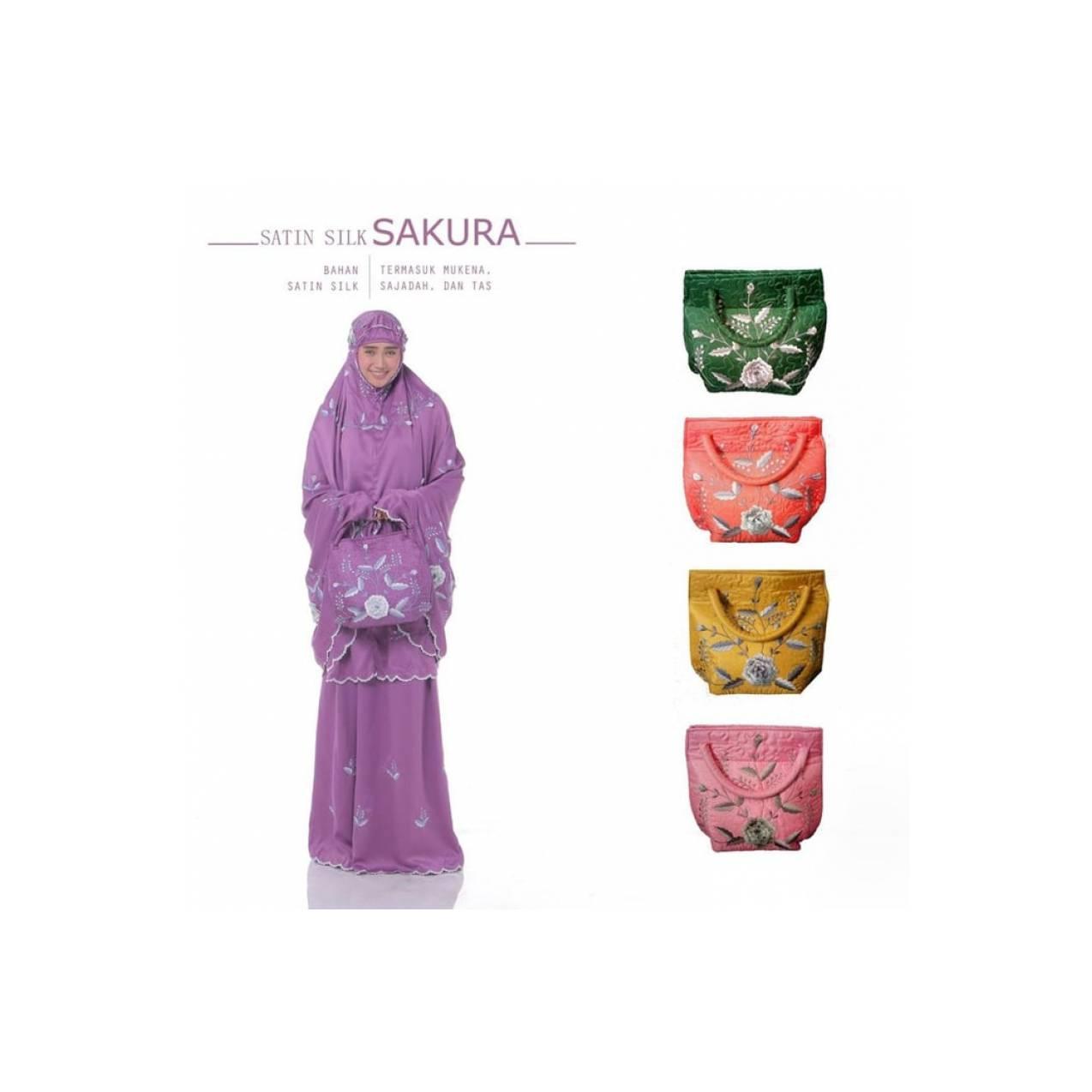 BMA - MUKENA TELEKUNG RUKUH EXCLUSIVE SUTRA SATIN BORDIR SULAM TAS UNG