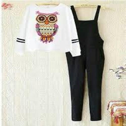 GA Fashion Jumpsuit Owl Putih Wanita Burung Hantu + Free Inner / Setelan Wanita /Jamsuit / Jamsuit Wanita / Celana Panjang / Celana Kodok / Baju Kodok/ Baju Muslim