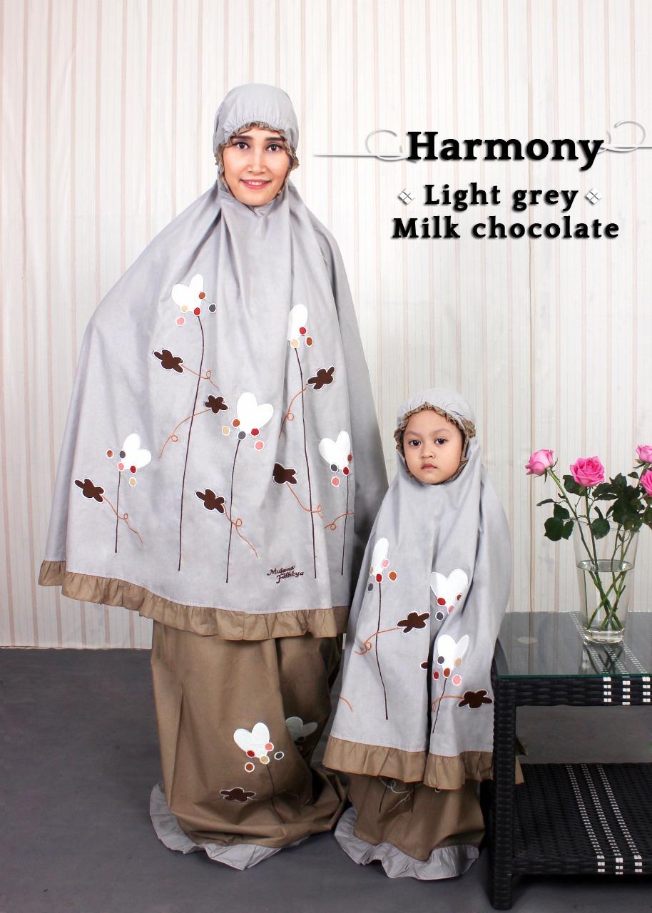 Mukena Katun Paris Fathiya Couple Ibu dan Anak Alat Solat Murah