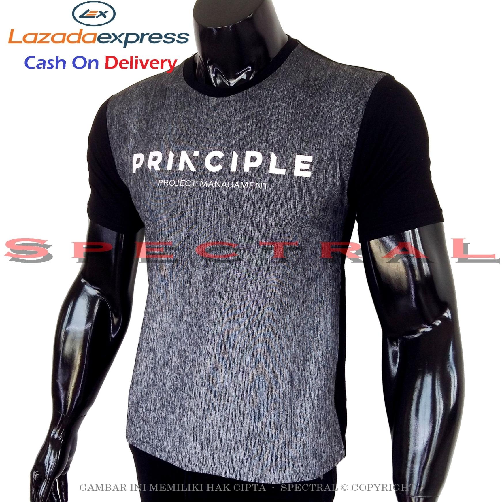 Spectral - Kaos Distro PRINCIPLE Prinsip Soft Rayon Viscose Lycra Pola M Fit To L Simple Fashionable Tidak Pasaran