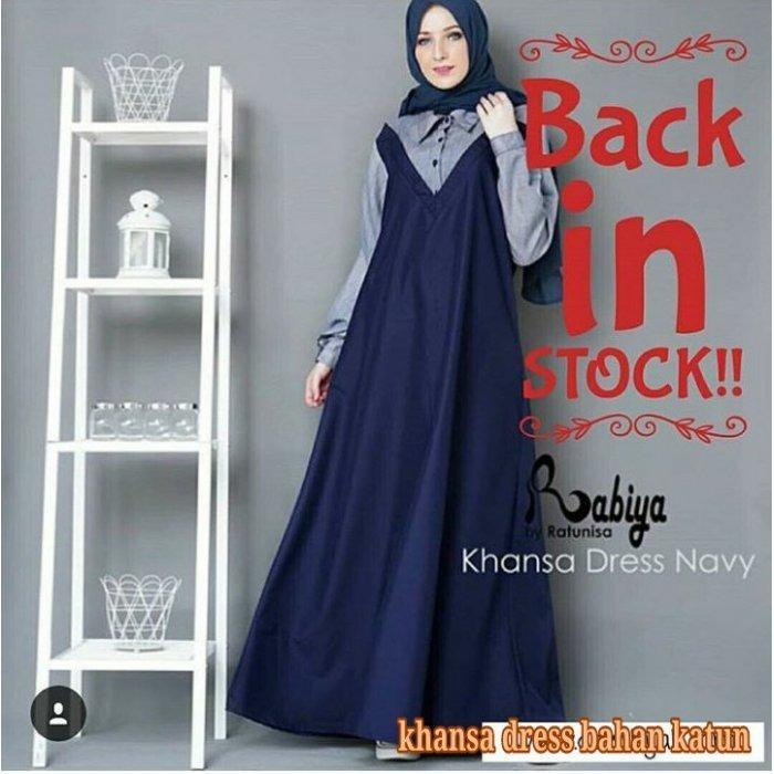Gamis Khanza Dress Simple Elegant