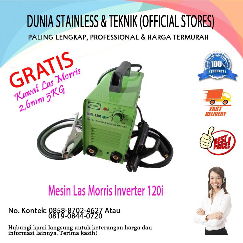 Mesin Travo Las Morris Inverter 120i argon stainless steel alat alat teknik besi interior.