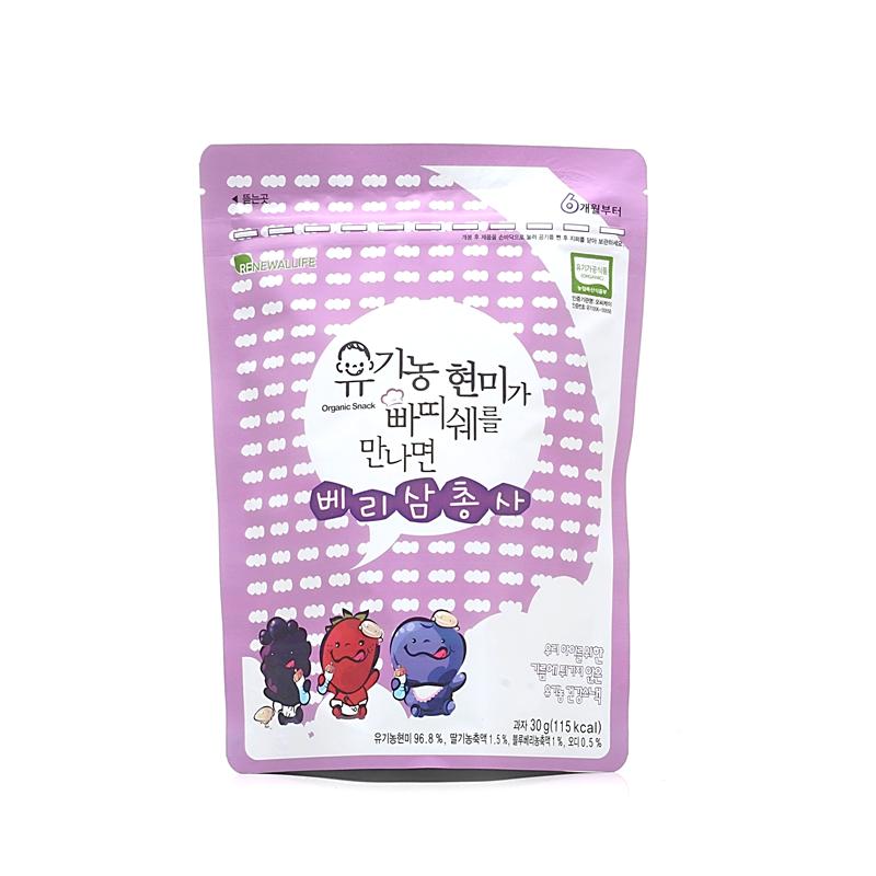 Renewallife Ddo Ddo Mamma When Brown Rice Meets Patissier Berry Trio 30 gram / Snack Bayi