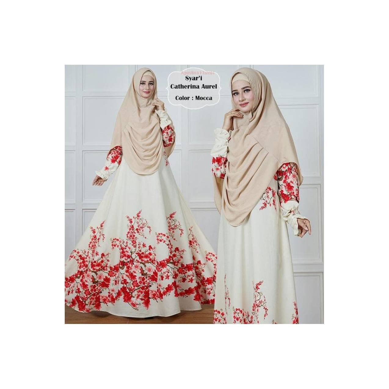 Gamis Syar'i Catherina Aurel Mocca remaja modern