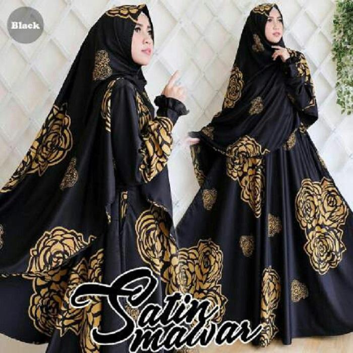 38 Satin Mawar Kunara Satin - Baju Gamis - Busana Muslimah Syari