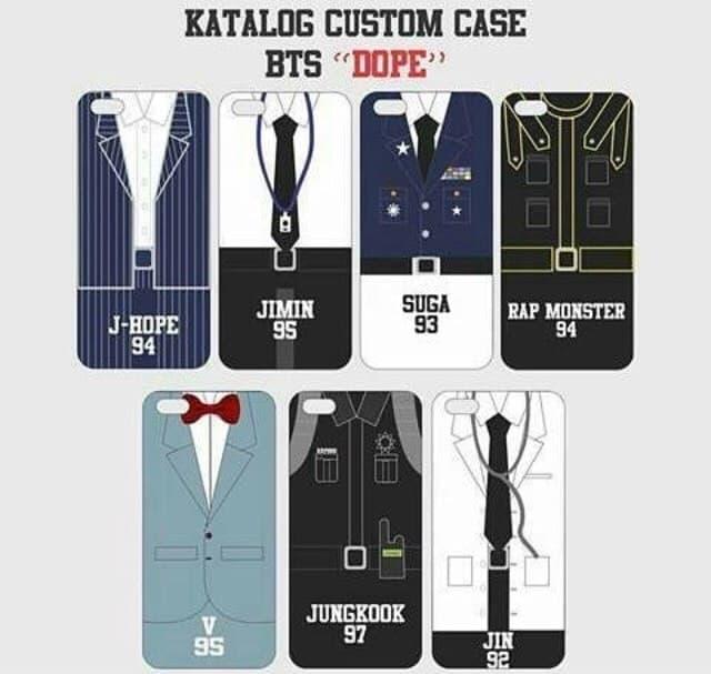 custom case BTS Dope bisa semua tipe HP custom casing kualitas terbaik