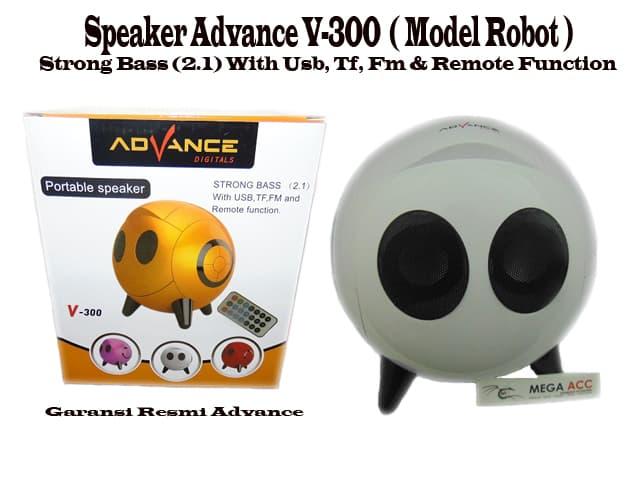 Speaker Advance V300 ( Model Robot ) Strong Bass (2.1) / Aneka Speaker Portabel Murah / Speaker Portabel Terbaru Terlaris