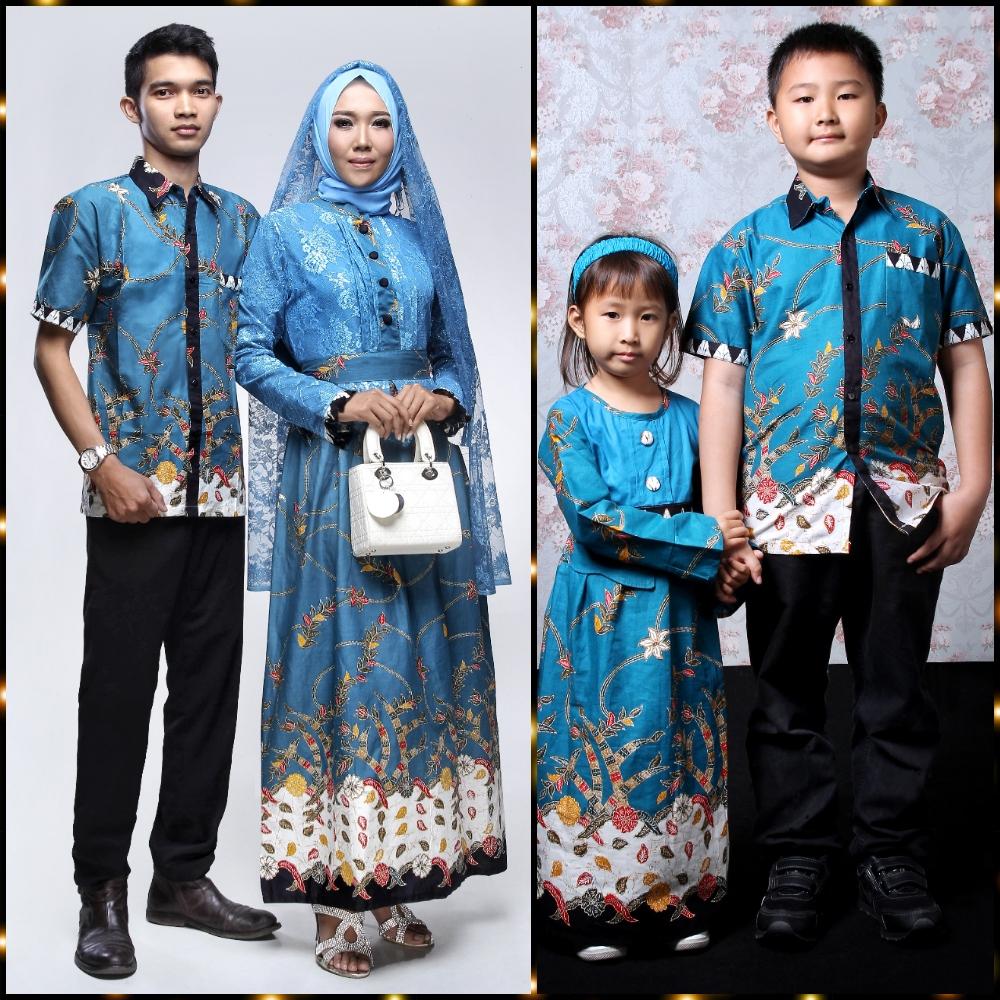 Batik Keluarga Gamis Naura Set