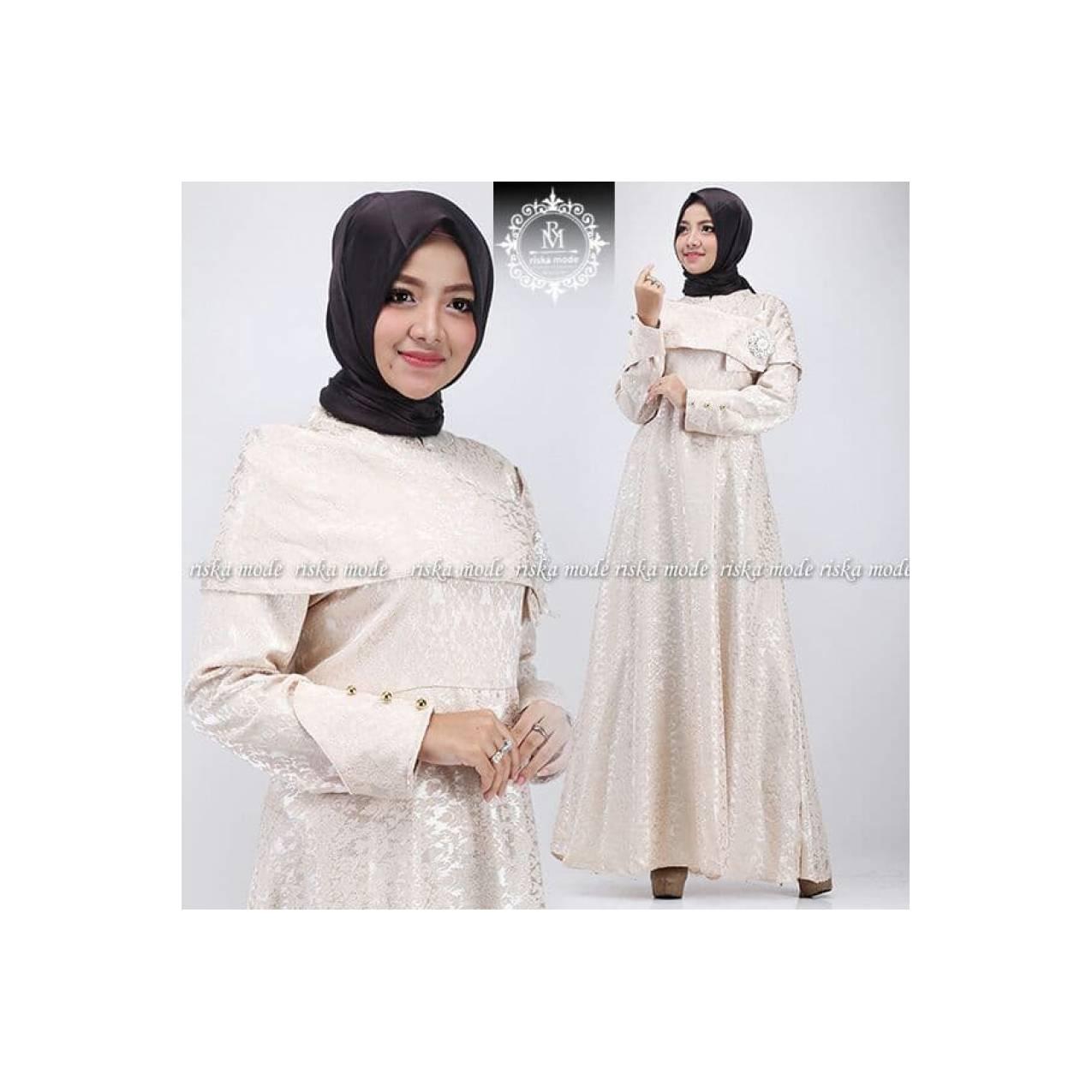Gamis Jaguar Bross original Riska Mode set.Putih