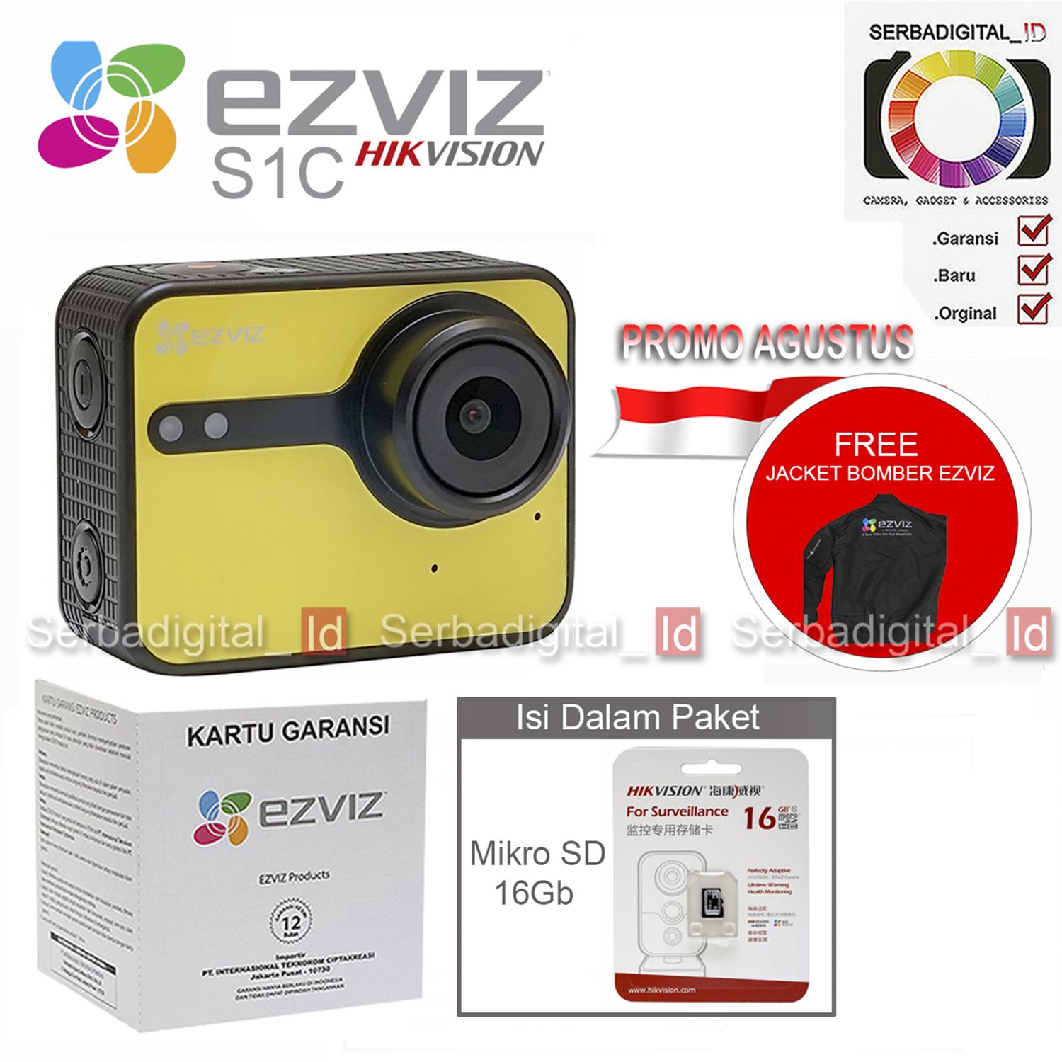 Action Camera EZVIZ S1c Full HD Action Camera,Micro Sd 16Gb 90mb/s