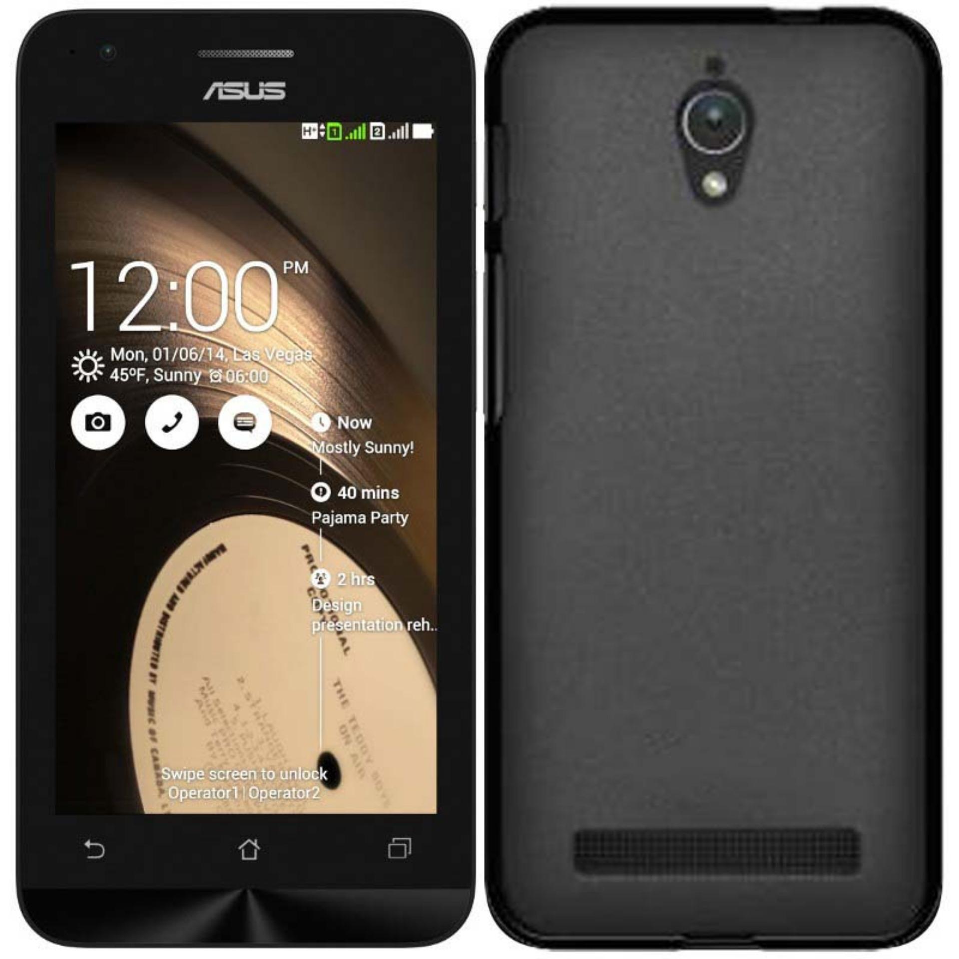 DarkNight for Asus Zenfone C / 4C / ZC451CG | Slim Case Black Matte Softcase Premium (Anti Minyak/Anti Sidik Jari) - Hitam Doff